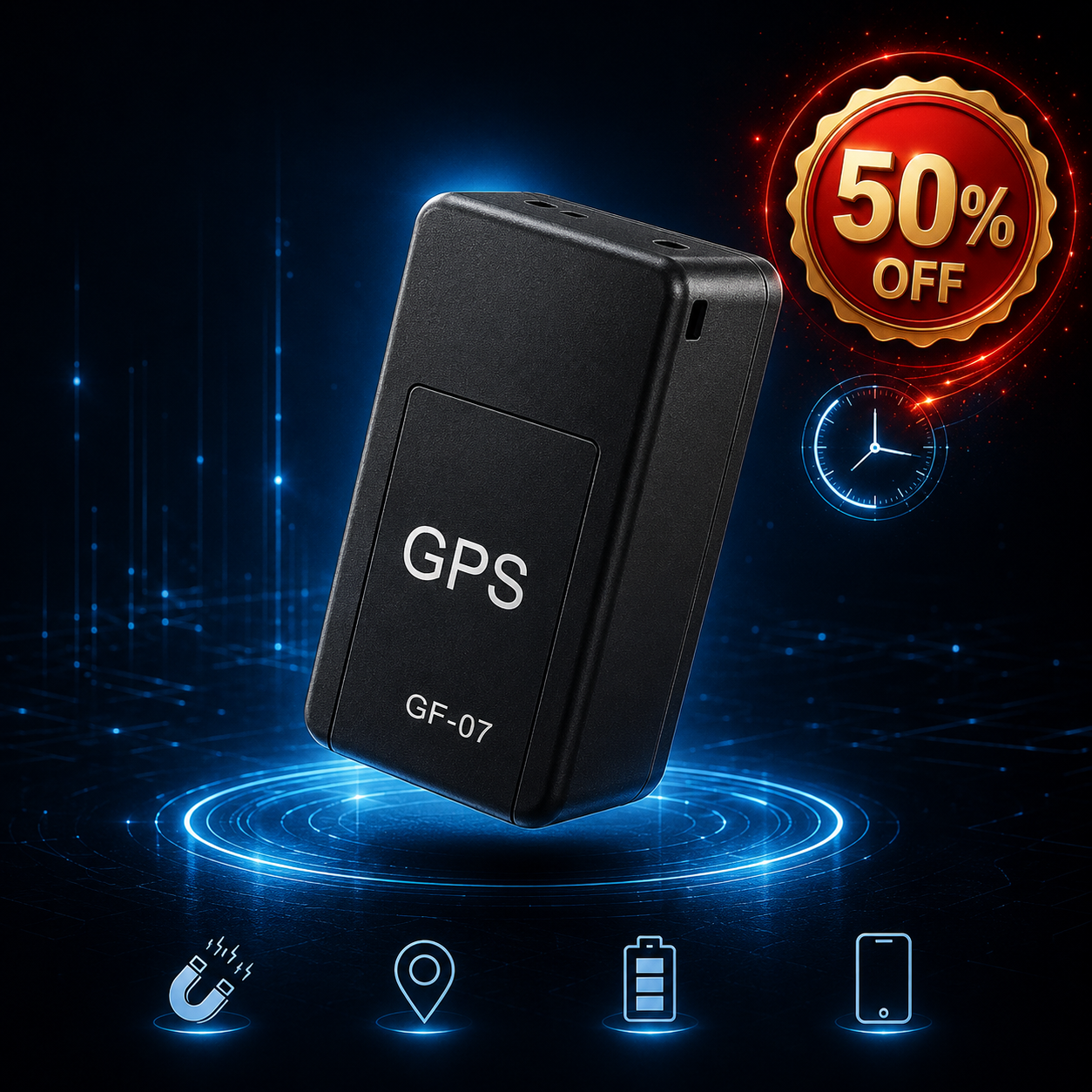 GPS Rastreador Magnético de Alta Precisão para Máxima Segurança
